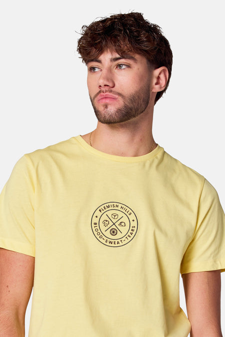 T-shirt (korte mouwen) Geel - Cyclo Club Marcel