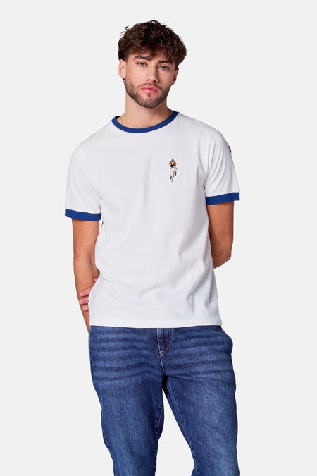T-shirt (korte mouwen) Wit - Cyclo Club Marcel