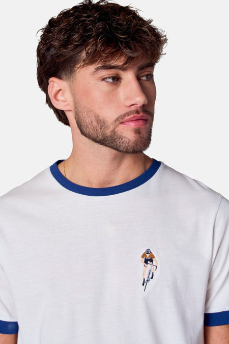 T-shirt (korte mouwen) Wit - Cyclo Club Marcel