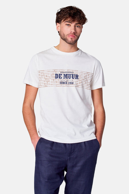 T-shirt (korte mouwen) Wit - Cyclo Club Marcel