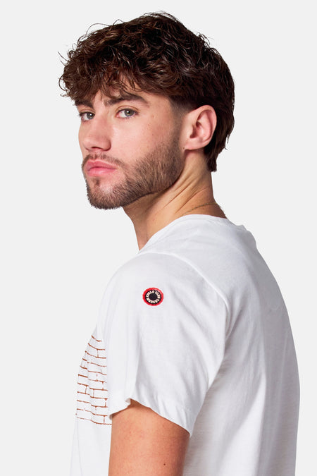 T-shirt (korte mouwen) Wit - Cyclo Club Marcel