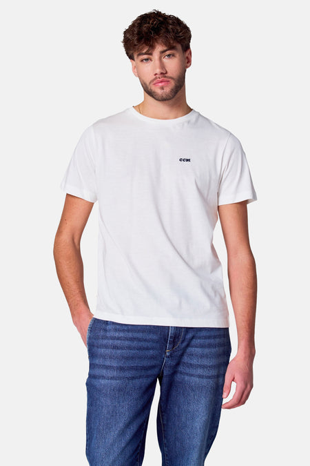 T-shirt (korte mouwen) Wit - Cyclo Club Marcel