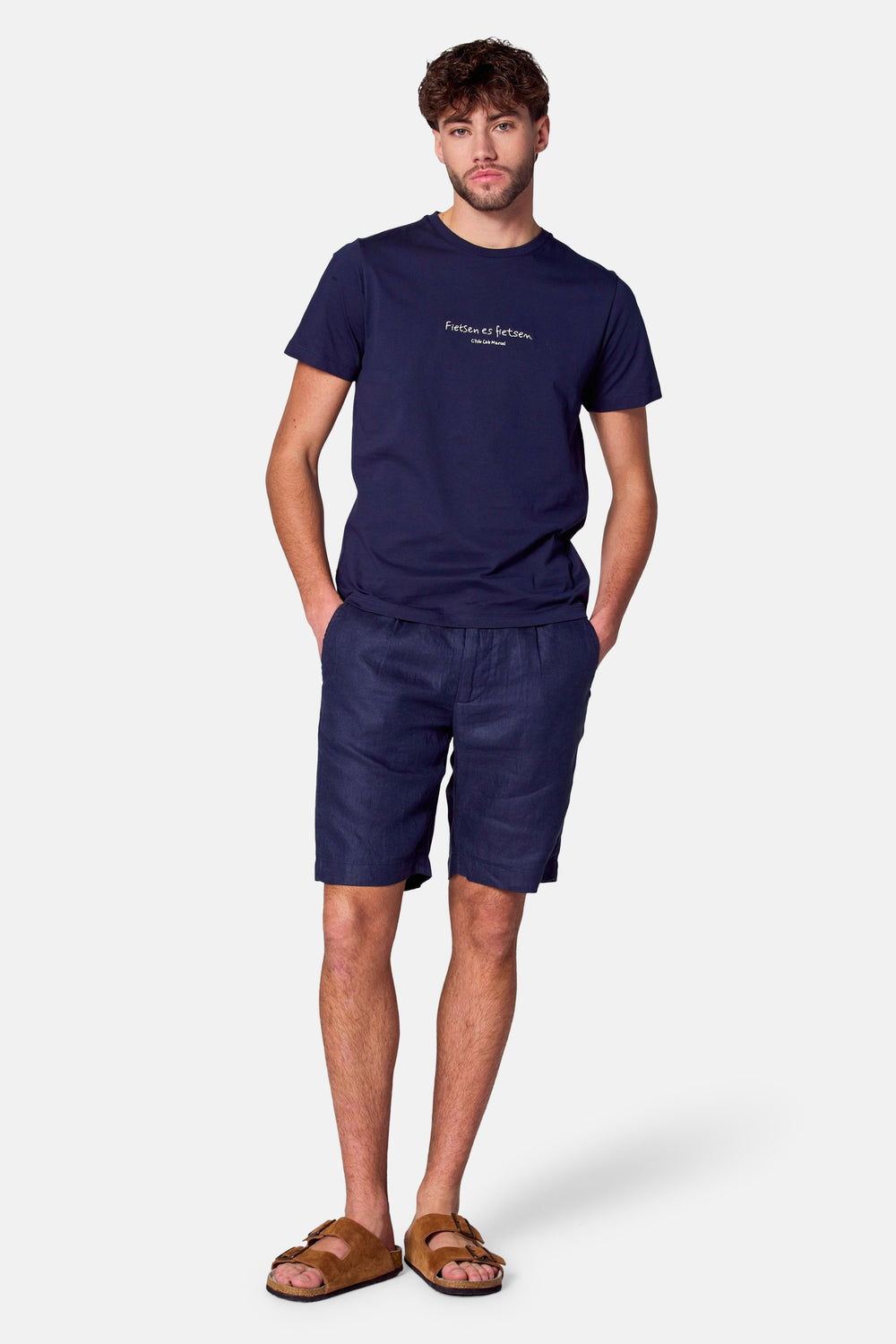 T-shirt (korte mouwen) Blauw - Cyclo Club Marcel