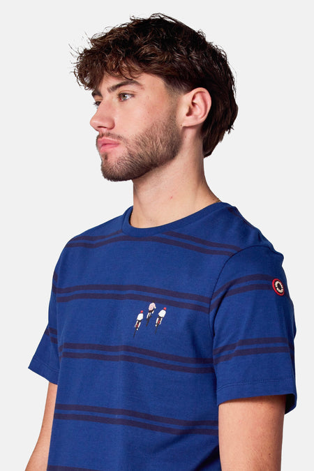 T-shirt (korte mouwen) Blauw - Cyclo Club Marcel