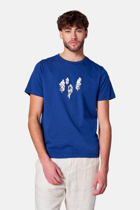 T-shirt (korte mouwen) Blauw - Cyclo Club Marcel