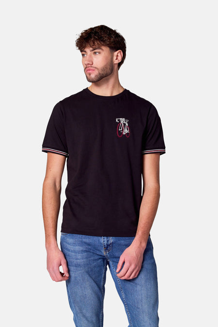 T-shirt (korte mouwen) Zwart - Cyclo Club Marcel