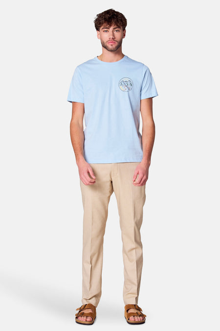 T-shirt (korte mouwen) Blauw - Cyclo Club Marcel
