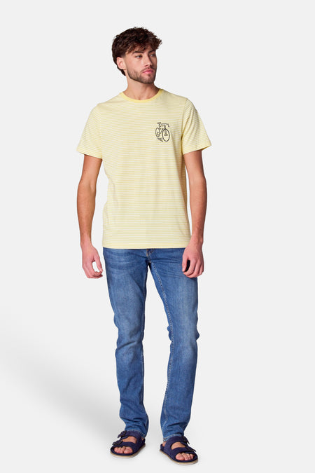 T-shirt (korte mouwen) Geel - Cyclo Club Marcel