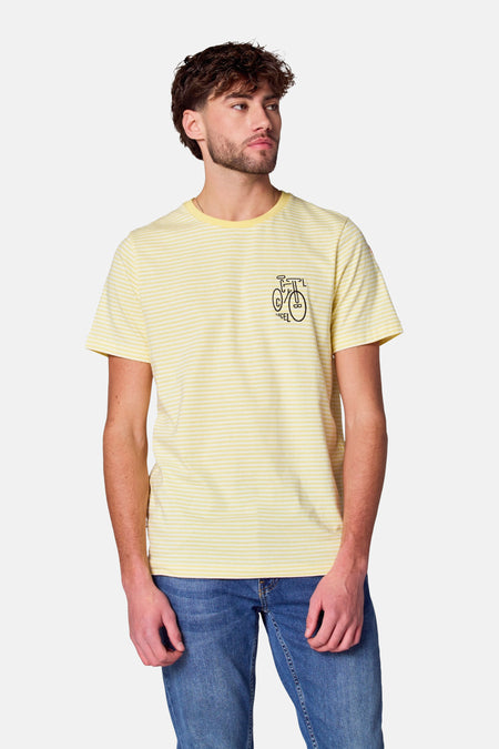 T-shirt (korte mouwen) Geel - Cyclo Club Marcel