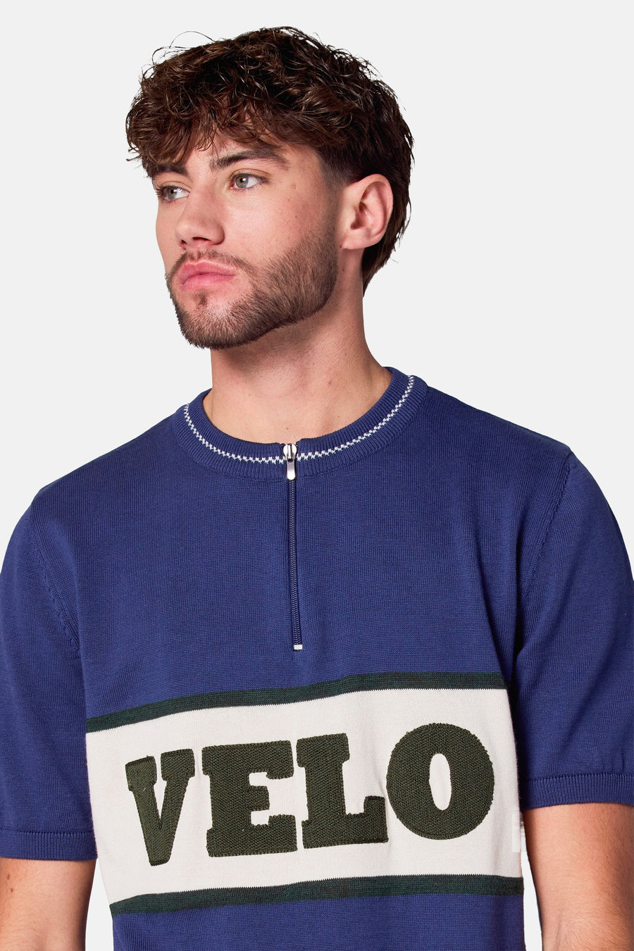 Polo met korte mouwen - blauw - Cyclo Club Marcel - 3