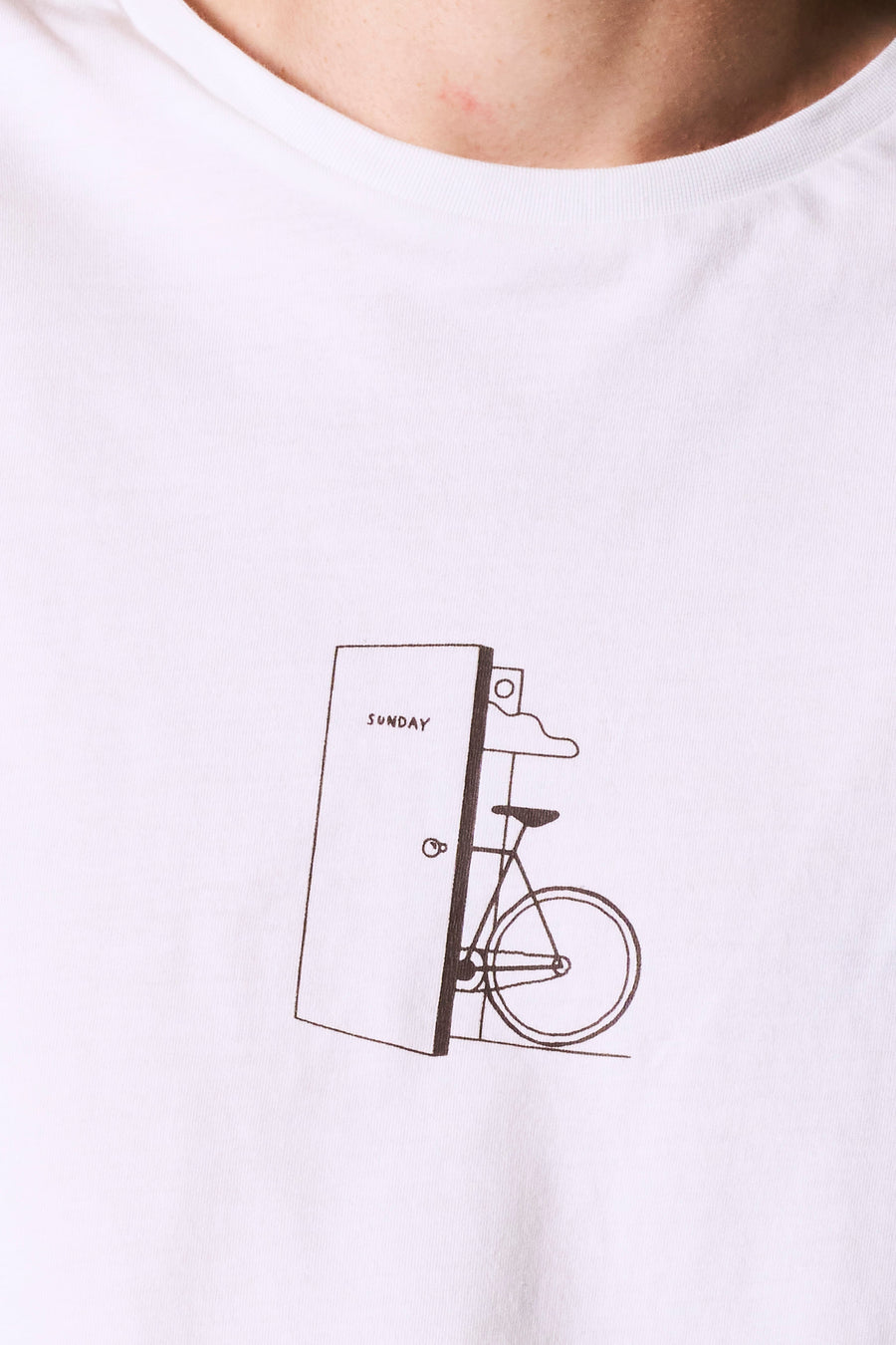 T-shirt à manches courtes - blanc - Cyclo Club Marcel