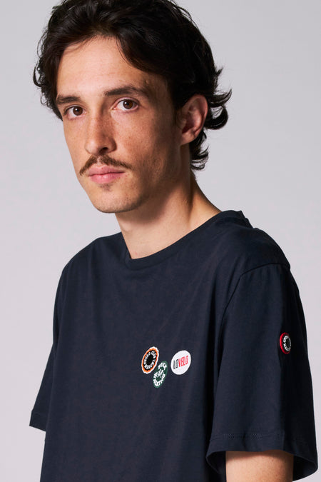 T-shirt (manches courtes) Bleu - Cyclo Club Marcel