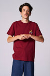 T-shirt (manches courtes) Bordeaux - Cyclo Club Marcel