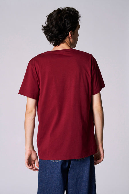T-shirt (manches courtes) Bordeaux - Cyclo Club Marcel