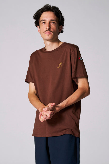 T-shirt (manches courtes) Brun - Cyclo Club Marcel
