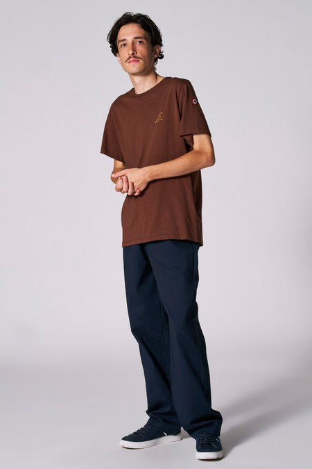T-shirt met korte mouwen - bruin