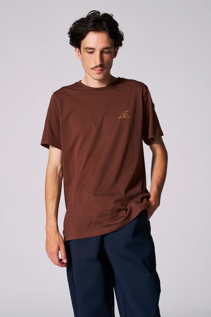 T-shirt à manches courtes - brun - Cyclo Club Marcel