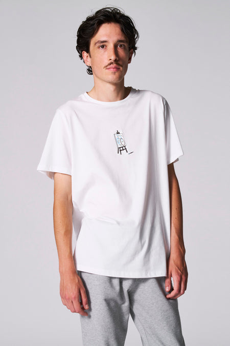 T-shirt (manches courtes) Blanc - Cyclo Club Marcel
