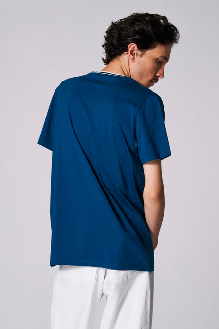 T-shirt (manches courtes) Bleu - Cyclo Club Marcel