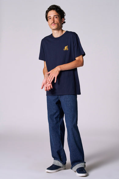 T-shirt (manches courtes) Bleu - Cyclo Club Marcel