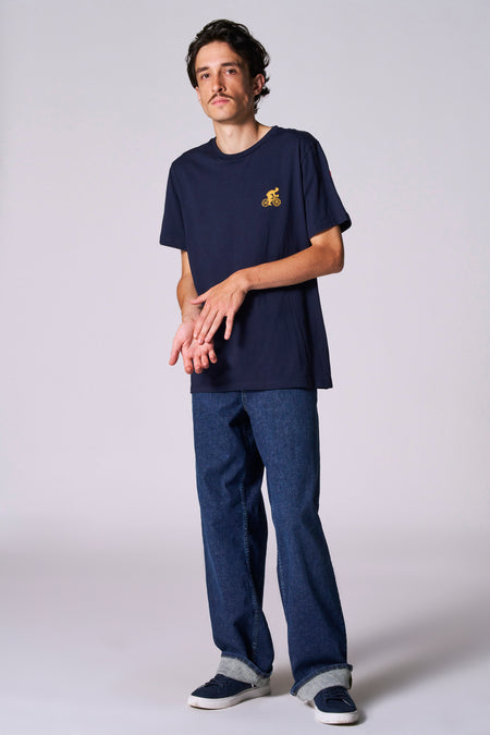 T-shirt (manches courtes) Bleu - Cyclo Club Marcel