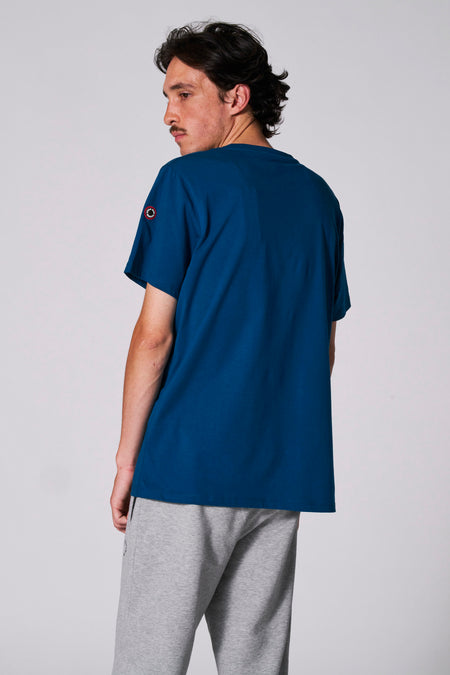 T-shirt (manches courtes) Bleu - Cyclo Club Marcel
