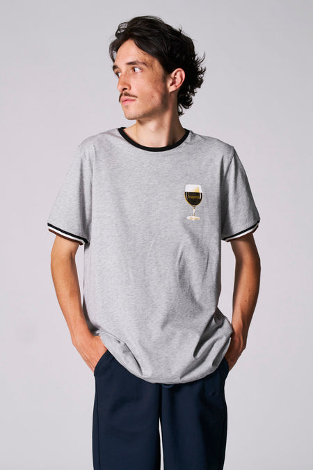 T-shirt (manches courtes) Gris - Cyclo Club Marcel