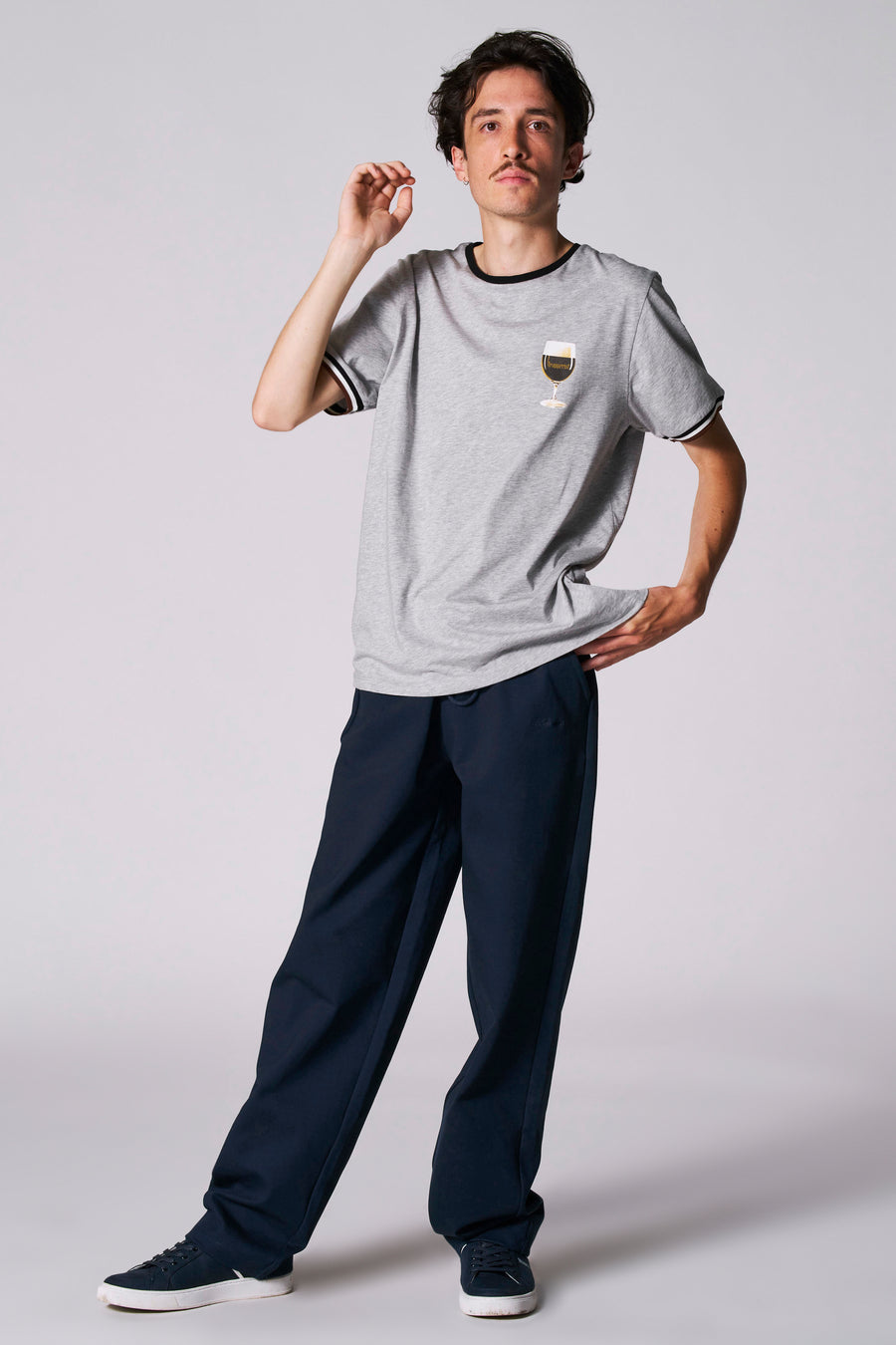 T-shirt à manches courtes - gris - Cyclo Club Marcel