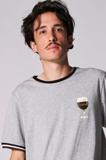 T-shirt (manches courtes) Gris - Cyclo Club Marcel