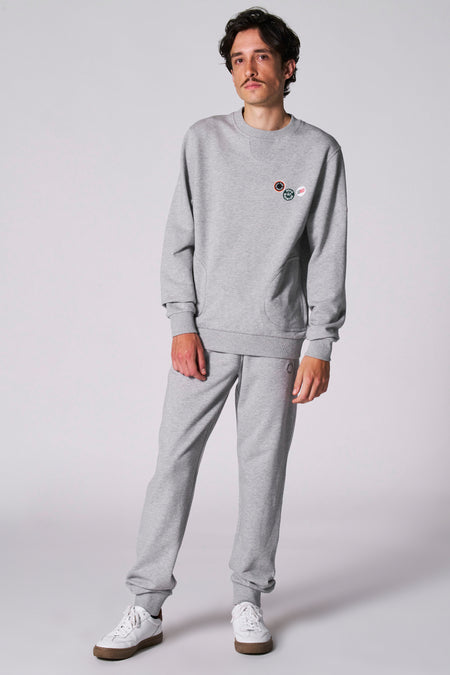 Sweat col O Gris - Cyclo Club Marcel