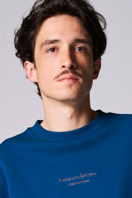 Sweat col O Bleu - Cyclo Club Marcel