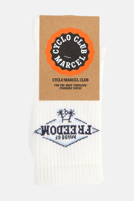 Chaussettes blanc - Cyclo Club Marcel