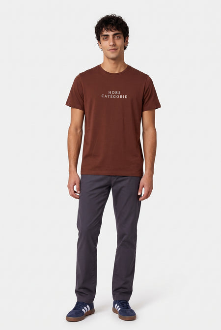 T-shirt à manches courtes - brun