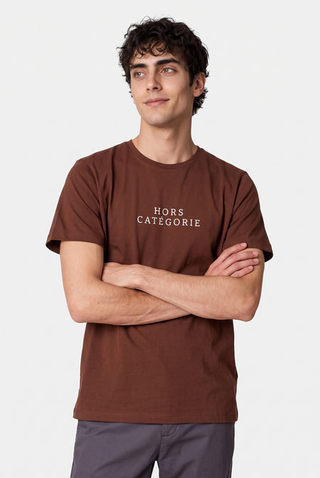 T-shirt à manches courtes - brun