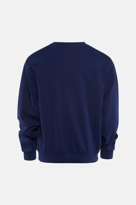 Sweater O-hals - blauw