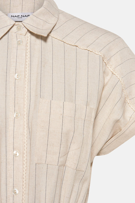 Kleedjes (korte mouwen) Beige - NAF NAF