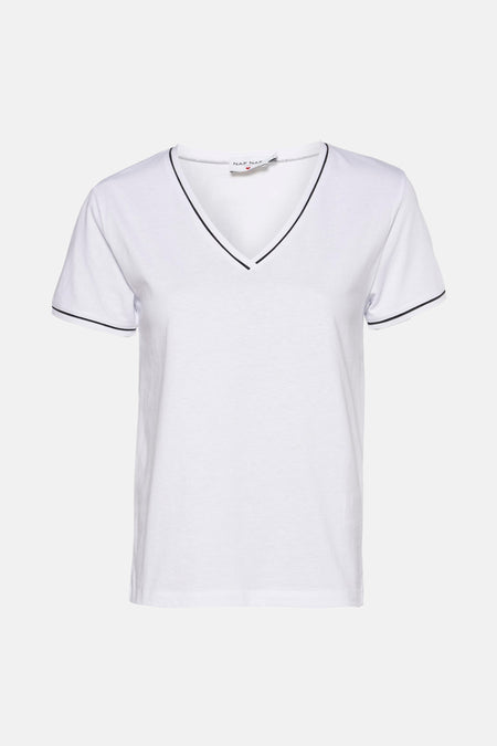 Top uni manche courte Blanc - NAF NAF