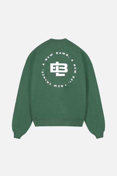 Sweat col O vert - BASELAB