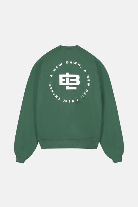 Sweat col O vert - BASELAB