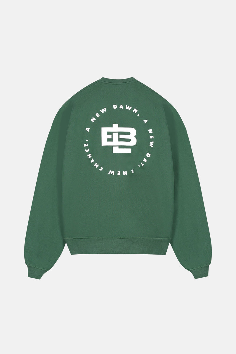 Sweat col O vert - BASELAB