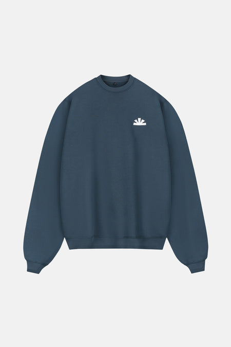 Sweat col O bleu - BASELAB