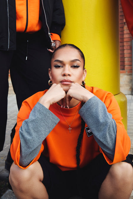 Top uni manche longue Orange - COELY
