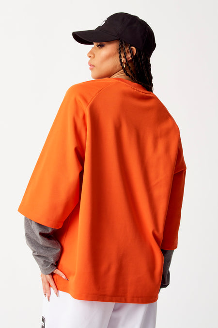 Top uni manche longue Orange - COELY
