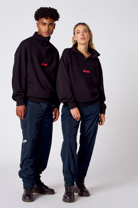 Sweatshirt - zwart