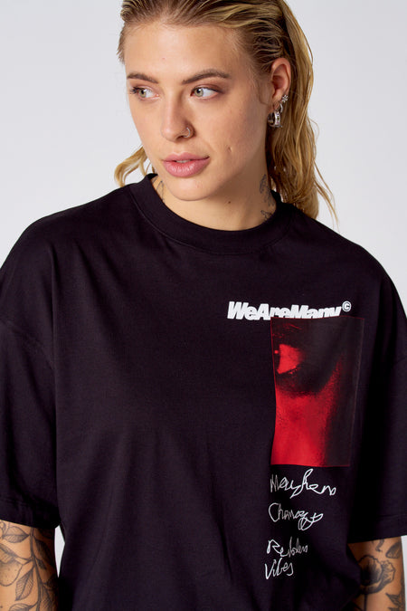 T-shirt met korte mouwen - zwart