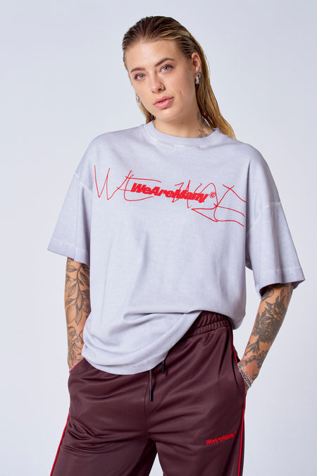 T-shirt met korte mouwen - grijs