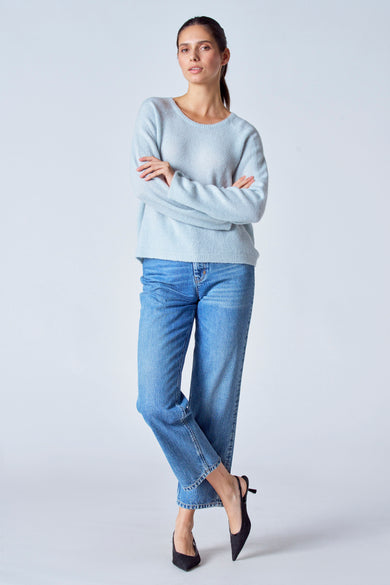 Trui met ronde hals Grijs - Clouds of Fashion