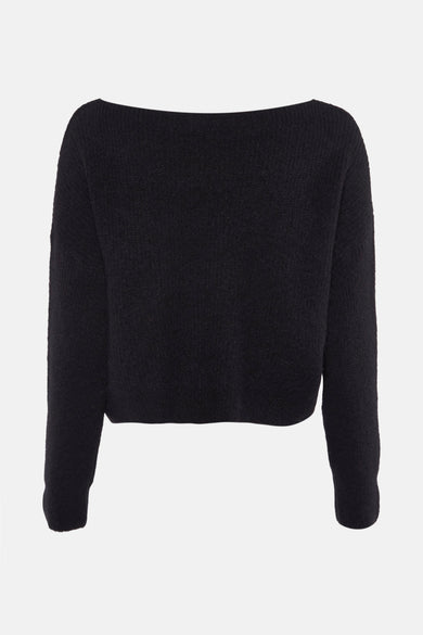 Trui met ronde hals Zwart - Clouds of Fashion