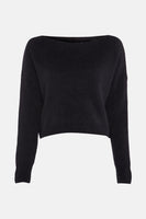 Trui met ronde hals Zwart - Clouds of Fashion