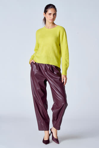 Pull met ronde hals - groen